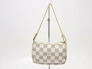 Louis Vuitton　ルイヴィトン　アズール　ミニアクセソワール M58010 ポーチ バッグ　小物　中古　送料無料【質屋出品】