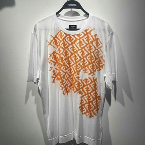 FENDI 23ss WHITE JERSEY T-SHIRT Size-M FY0936AN25F1K0X フェンディ ホワイト ジャージ