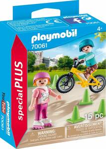 即決！新品 PLAYMOBIL 70061 スペシャルプラス ローラーブレードとBMXで遊ぶ子供たち プレイモービル 