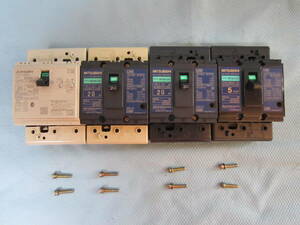 三菱電機遮断器 ノーヒューズブレーカー NV30-CS 3P3E20A NF30-CS 3P20A*2個 NF30-CS 3P5A 端子ネジ付