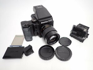 MAMIYA M645 SUPER + AEプリズムファインダー + SEKOR C 150mm F3.5 N マミヤ 中判カメラ 動作可 ∬ 6DE75-1