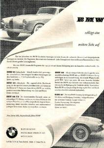 ◆1955年の自動車広告　BMW