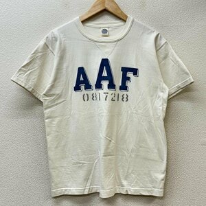 トイズマッコイ US AAF フェルトロゴ ステンシル プリント 前V クルーネック Tシャツ Tシャツ M