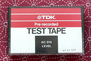 ★ ジャンク扱い / TDK Pre-Recorded TEST TAPE AC-314 テストテープ ★