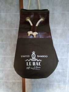 即決 ユナイテッドバンブー United Bamboo LE BAC リュックサック/キャンバス×レザー/カーキ×ブラウンレザー 定価/\13,200
