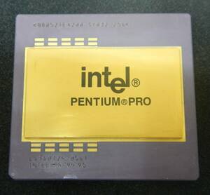 レトロCPU　Intel Pentium Pro 200MHz L2/256kB SY032 Socket8 動作品中古 ピン折れなし