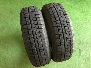 中古スタッドレスタイヤ ブリヂストン ブリザック REVO GZ 155/65R14 155/65-14 2015年製造 2本