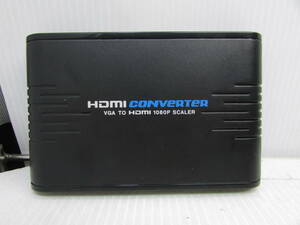【YMT0751】★ノーブランド HDMI CONVERTRE VGA TO HDMI 1080P SCALER IN_VGAx1 OUT_HDMIx1 簡易テストのみ★中古