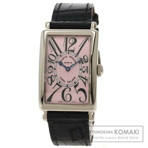 FRANCK MULLER フランクミュラー 952QZ ロングアイランド 腕時計 K18ホワイトゴールド 革 メンズ 中古