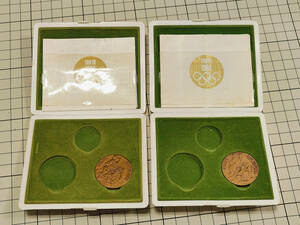 1964年　東京オリンピック　記念メダル　銅メダル　ケース付き　2個セット