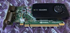【送料無料】NVIDIA Quadro K600 1GB ロープロファイル 中古品 動作確認済 A498