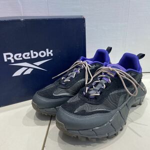 【Reebok リーボック】HR1771 Zig Kinetica 2.5 Edge ローカットスニーカー 26cm ブラック パープル グレー 2309oki