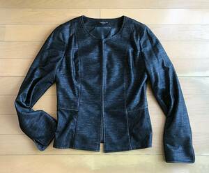 未使用 PREMIUM BY VICKYの光沢のあるラメブラックのジャケット　すっきりした上品な定番デザインで使い勝手良いです