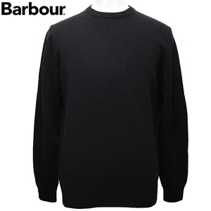 バブアー Barbour セーター メンズ ニット クルーネック 丸首 長袖 ブラック サイズM MKN0584 BK31 新品