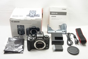 【適格請求書発行】美品 Canon キヤノン EOS M5 ボディミラーレス一眼カメラ 元箱付 【アルプスカメラ】240412i