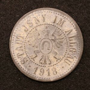 【金属製ノートゲルド】ドイツ 1910-20年台 緊急コイン【45】[E3495]　　