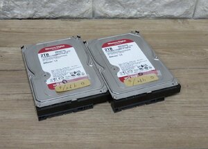 ★≪中古品≫WD HDD 3.5 2T WD20EFAX 2台[t24050211]