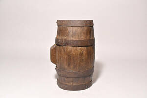「栗八」小さな木製樽（村田コレクション目録所載品／イギリス・１８世紀）