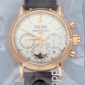 PATEKPHILIPPE パテックフィリップ クランドコンプリケーション 時計 5204R-001 K18PG 手巻き ムーンフェイズ アリゲーターバンド