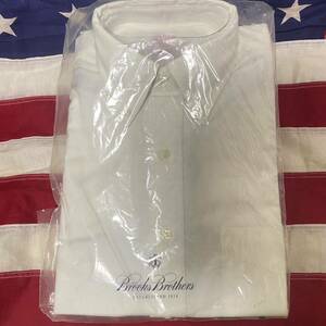 【新品・未開封】アメリカ製 ブルックスブラザーズ ボタンダウンシャツ ホワイト2 BROOKS BROTHERS USA製 15-32