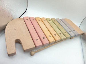 エド・インター NIHONシリーズ ELEPHANT XYLOPHONE 日本製 木製知育楽器 玩具 象