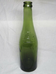 【 古い 瓶「 サクラ さくら エンボス 」】/検索)戦前 当時物 アンティーク レトロ ガラス サイダー 瓶 