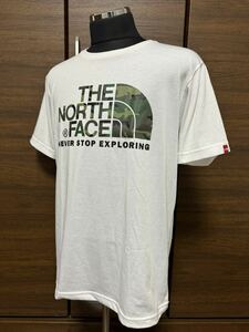 THE NORTH FACE(ザ・ノースフェイス） S/S CAMOUFLAGE LOGO TEE（カモフラージュロゴティー） NT31622 ホワイト XL 人気シリーズ！GOLDWIN