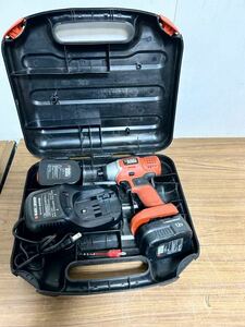 ブラックアンドデッカー BLACK & DECKER コードレスインパクトドライバー 12V SX5120 急速充電器 、バッテリー２台、ツールボックス付き