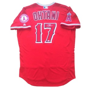 ■希少Jersey「48」Size！【MLB認証登録】大谷翔平／OHTANI 2019年 TOPPS Authentic Auto Red Jersey（Majestic社製）