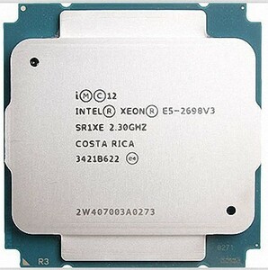 2個セット Intel Xeon E5-2698 v3 SR1XE 16C 2.3GHz 40MB 135W LGA2011-3 DDR4-2133