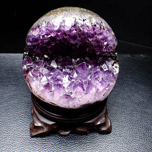 天然石 アメジスト ドーム ジオード 紫水晶 笑口 風水 大1 パワーストーン