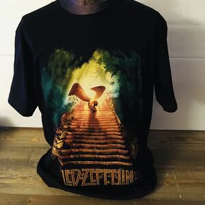 70年代バンド レッドツェッペリン　LED ZEPPELIN L バンドTシャツ ロックTシャツ ブラック　..