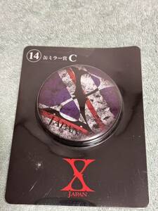 X JAPAN 1番くじ　缶ミラー賞　C 未開封品　YOSHIKI HEATH パタ　SUGIZO toshl XJAPAN エックスジャパン　鏡　手鏡　ハンドミラー バッジ型