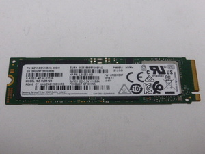 Samsung SSD M.2 NVMe Type2280 Gen 3.0x4 512GB 電源投入回数1176回 使用時間2373時間 正常100% MZVLB512HBJQ-000H1 中古品です