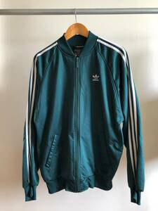 80s90s｜adidas/アディダス｜ジャージトラックジャケットM｜万国旗トレフォイルマーク｜80年代90年代｜ヴィンテージ古着ビンテージ緑ATP