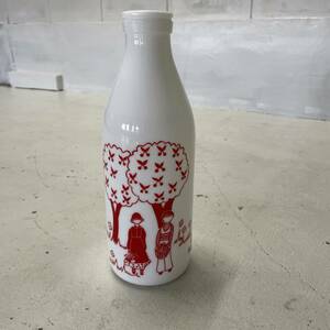 USAヴィンテージ 60s 70s ミルク ボトル USA製 / アンティーク アメリカ雑貨 瓶 ジュース レトロ ミルクガラス インテリア プリント 年代
