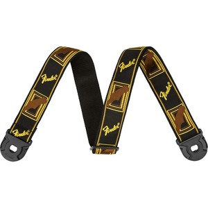 Fender Quick Grip Locking End Straps Black, Yellow and Brown ギターストラップ【フェンダー】