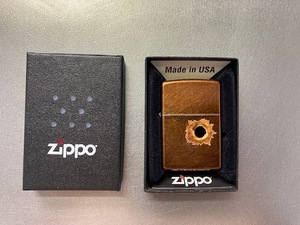 Zippo Bullet Hole 弾痕デザイン、新品未使用品