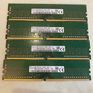 SKhynix 1RX8 PC4 21300 DDR4 2666V 8GBX4枚セット③