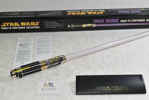 29Ldd 【中古品】 STAR WARS メイス・ウィンドゥ エピソード３ FXライトセーバー ライトセイバー スターウォーズ マスターレプリカ