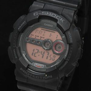 1円 稼働 良品 カシオ G-SHOCK GD-100MS QZ デジタル ラバーベルト メンズ腕時計 DOI 0132000 4PRT