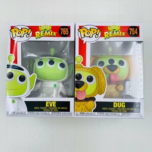 新品未開封 ファンコ ポップ トイ・ストーリー エイリアン リミックス 754 ダグ 765 イヴ Funko POP PIXAR REMIX DUG EVE