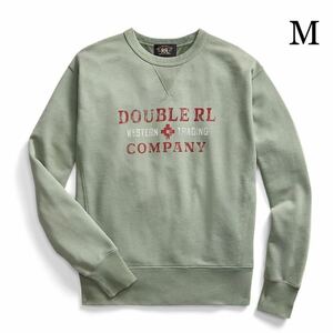 22FW 新品 DOUBLE RL RRLダブルアールエル ラルフローレン ロゴ フレンチ テリー スウェットシャツ トレーナー ニット ロンT Mサイズ