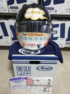 [新品 未使用 ]Arai VZ-Ram 錦鯉 ニシキゴイ ブラック 61-62cm XLサイズ アライ ジェットヘルメット JIS規格 製造年月 2023/09/13