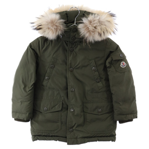 MONCLER モンクレール YANN C29544232225 ファーフードダウンジャケット コート カーキ キッズ