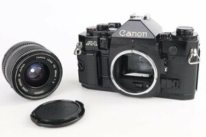 Canon キヤノン A-1 ブラック フィルム一眼レフカメラ + Canon FD 35mm F2 A 広角レンズ【難あり品】★F