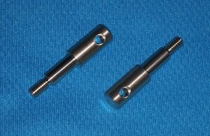 送料84円【精度No.1】+5mm タミヤ1/14トレーラー・トラック用 フロントワイドトレッドアップライトシャフト スカニアMANベンツアクトロス他