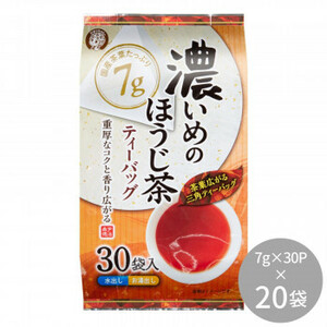 宇治森徳 濃いめのほうじ茶ティーバッグ 210g(7g×30P) ×20袋 /a