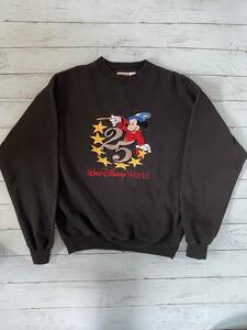 ディズニーワールド 25周年 記念 トレーナー スウェット Walt Disney World ミッキーマウス 刺繍