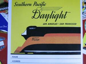 ▽▼59102▼▽＜LE*トラベルステッカー＞GOLDEN TRANSPORT*SOUTHERN PACIFIC DAYLIGHT